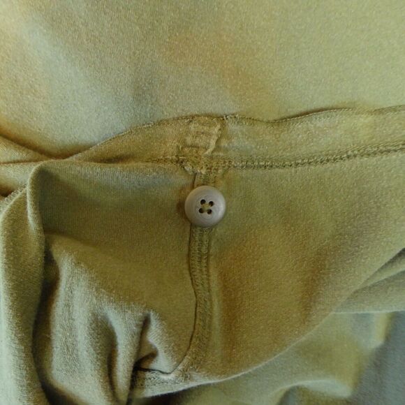 Urban Pipeline Shirt Mens Medium Army Green Henley Long Sleeve Sword Star - Picture 7 of 9